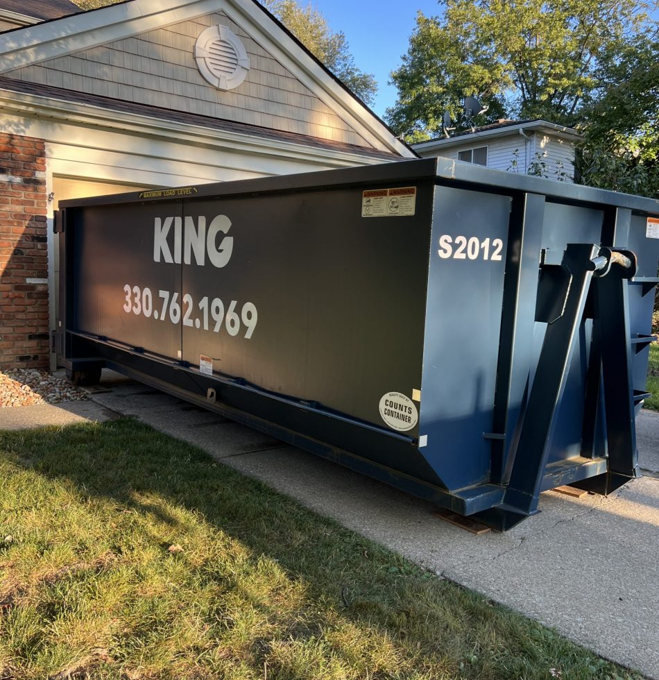 20 Yard Dumpster in Driveway in Medina, Ohio