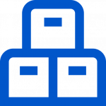 boxes icon of home organization